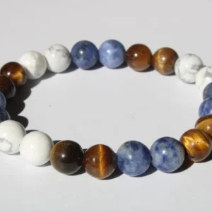 Pulseira Sodalite e Howlite