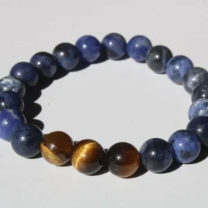 Pulseira Lapis Lazuli e Olho de Tigre