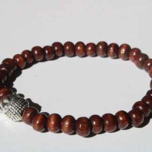 Pulseira Budista em Madeira