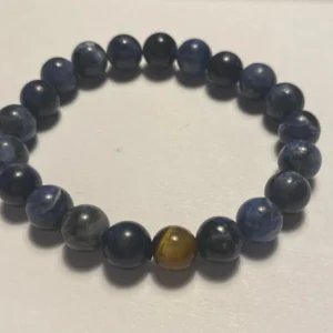 Pulseira Lapis Lazuli e Olho de Tigre