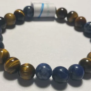Pulseira Lapis Lazuli e Olho de Tigre