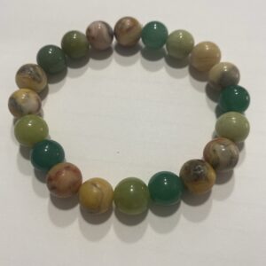 Pulseira Jade , Quartzo Verde e Ágata