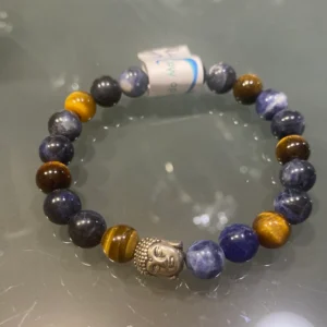 Pulseira Olho de Tigre e Sodalite