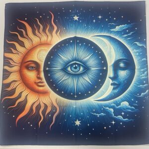 Pano de Leitura de Tarot Sol e Lua
