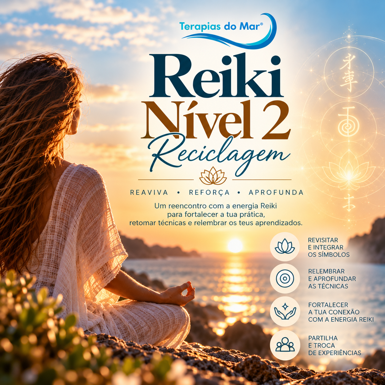 Reciclagem Curso de Reiki - nível 2 | On-line ou Presencial
